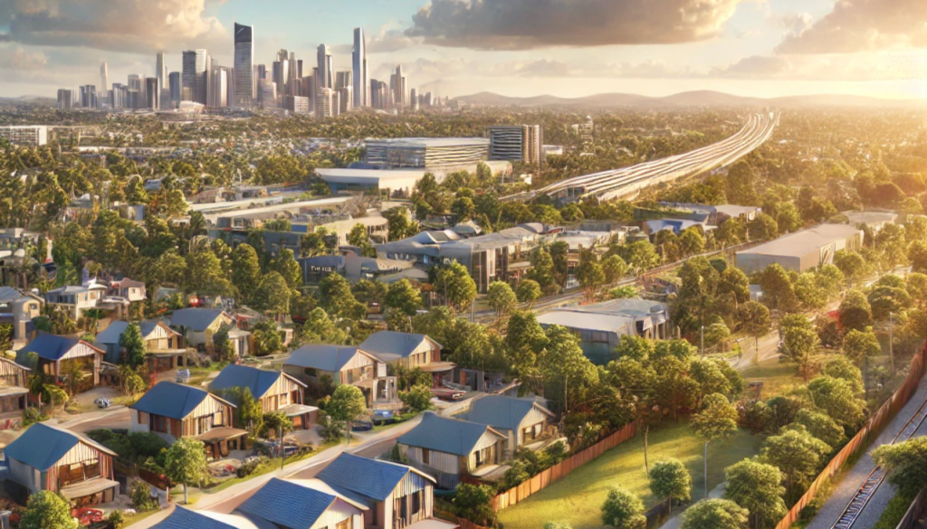 Suburban view of Boondall, with tiled roofing visible across family homes and streets